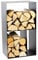 Holzregal Brennholzregal Kaminholzregal Magnus R146 schwarz