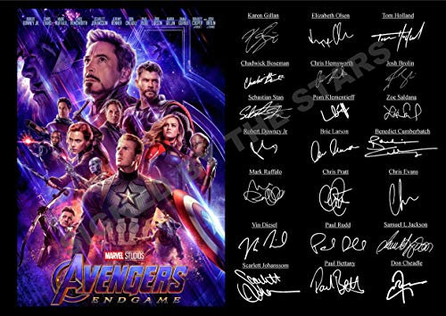 SIGNED BY THE STARS Avengers-Endgame-Foto mit Autogramm
