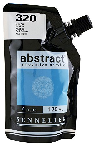 Abstrakte Acrylfarbe, Beutel, 120 ml, Azurblau 320