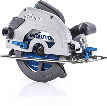 Evolution Power Tools Sierra circular S185CCSL con hoja TCT para el corte de acero dulce de 185 mm