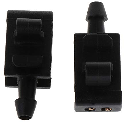 Buwei 2 uds., Boquilla de pulverización de limpiaparabrisas Frontal de Coche para Renault Megane 2 Scenic 2 8200082347