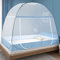 Moskitonetz Bett Pop Up, Faltbares Bett-Moskitonetz, Tragbares Reise-moskitonetz, Moskito-Campingzelt für Schlafzimmer Outdoor Camping, Einfache Installation, Feinmaschig (Blau, 200×180×150 cm)