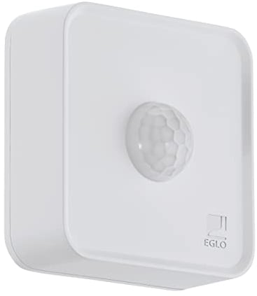 EGLO Connect.z Smart-Home Bewegungsmelder, ZigBee, batteriebetrieben, App-Steuerung, Sensor für EGLO Connect.z Leuchten aus Kunststoff in Weiß, IP44