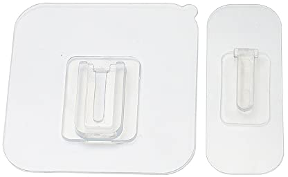 6 Paar doppelseitige selbstklebende Wandhaken, 6 kg (max.) selbstklebende Haken, Wandhaken zum Aufhängen, robust, wasserdicht und öldicht, mehr Platz (erhältlich für gebogene Oberflächen)