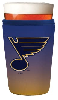Sok It PintGlassSok NHL Beer Glass Sleeve Insulated Neoprene Cover (St. Louis Blues, Pint Glass Sleeve)