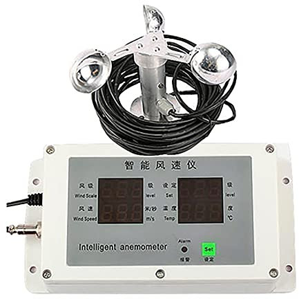 Jieotwice Anemometro, Gru a Torre Anemometro Intelligente, Materiale in Lega di Alluminio(A)