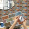 Alwayspon 12 adesivi per piastrelle effetto pietra, 30 x 15 cm, effetto pietra, adesivi per piastrelle da parete per cucina, bagno, piastrelle adesive in vinile da incollare sulle piastrelle