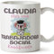 MUGFFINS Tazas Personalizadas para TRABAJADORA SOCIAL - En Español - Koalificados Personalizados - 11 oz / 330 ml - Regalo Personalizable original y divertido