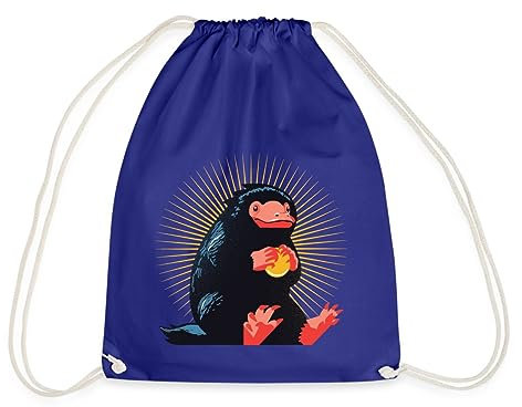 Spreadshirt Phantastische Tierwesen 3 Niffler Turnbeutel, One size, Königsblau