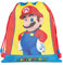 Super Mario - Offizieller Super Mario Beutel mit Kordelzug, kompakt und vielseitig, ideal für Fitnessstudio, Schule, Reisen, Brotdose, Geschenkidee für Kinder und Jugendliche, 35 x 42 x 2 cm,