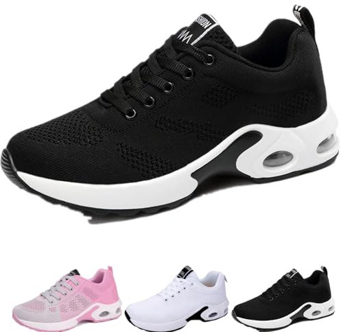 Orthoback Schuhe Damen,Orthoshoes Cloudwalk Pro-Ergonomischer Schmerzlinderungs-Schuh,Orthopädische Schuhe Damen (Schwarz,40 EU)