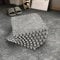 10/20 Pcs Plush Crawling Mat, 30 * 30 cm Plush Foam Floor Mat, Non-slip Soft Interlocking Foam Interlocking Carpet Tiles with Edge for Bedroom and Living Room (10PC Gray)