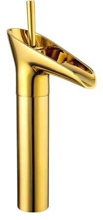 3/8 Vintage Gold Badarmatur, Touch-On-Wasserhähne, Badezimmer-Wasserhahn, Messing Badezimmer Waschbecken Armatur Wasserhahn, Für WC Badarmaturen