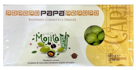 CONFETTI PAPA Cocktail CIOCCO MOJITO Colore VERDE LIME 500 gr