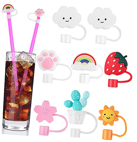 SHOWERORO Bouchon De Paille En Silicone Au Design De Dessin Animé Mignon Pour La Maison Le Bureau