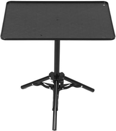 UPKOCH Adjustable Projector Stand Tripod with Laptop Tray, Space-Saving Design for Home Use, Black Alloy, Easy Installation, Flexible Height and Angle Adjustment, Stable and Multifunctional