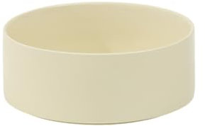 Havniva Keramik 18.5cm Hundenapf, Futter- und Wassernapf für mittelgroße Hunde, Ersatztiernapf (Einzelnapf, Beige)