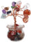 STOBAZA Mini-Glücksbaum Aus Natürlichem Kristallkies – Kristallbaum Kristall-Geldbaum Bonsai-Stil-Dekoration Feng-Shui-Geld-Bonsai-Bäume Für Zuhause Büro Tischdekoration Reichtum Und