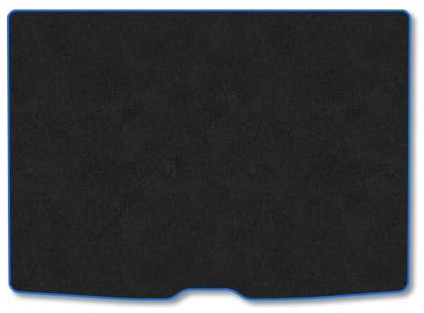 BMW 1 Series (2019-2024) Boot Mat Accessories Tailored Fit Carpet Boot Liner non Slip Blue Trim Full Coverage Compatible Accessory Protector Granulated Backing Hand-Finished