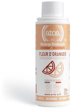 ATOA - RECHARGE Déodorant Fleur d'Oranger certifié 100ml COSMOS ORGANIC