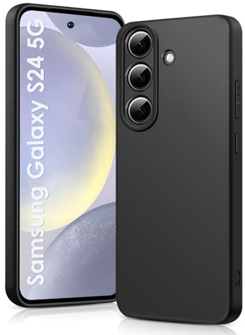 ICEDIO Soft Silikon Hülle für Samsung Galaxy S24 5G 6.2″(2024) | Soft-Touch Oberfläche, Hautfreundliches Silikon, Anti-Fingerabdruck, Stoßfest, Erhöhter Kamerarahmen, Passgenaue Aussparungen