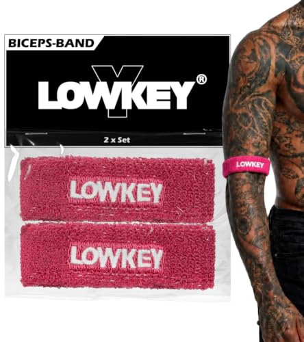 Bizeps Band Oberarm Schweißband Set I 2er Pack Sport Mini Schweissband I Elastisches Armband zur Schweißabsorbation für Football Basketball Baseball Tennis I NFL Biceps Band Accessoires