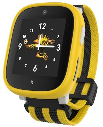 XPLORA X6 Play BVB-Edition Telefon Uhr für Kinder (eSIM) - GPS, Anrufe | mit BVB Live-Ticker, Anrufe, Nachrichten, GPS, Kamera - inkl. kostenlosem Tarif-Vertrag für 3 Mon. (GELB & SCHWARZ)