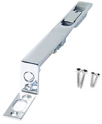 Home.smart Flush Bolt Door Lock Polished Chrome 150mm Lever Slide Action for Double Doors