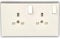 Newlec NL8300/12SCA Socket Converter 1 Gang Single to 2 Gang Double - 13 Amp (GB122W)