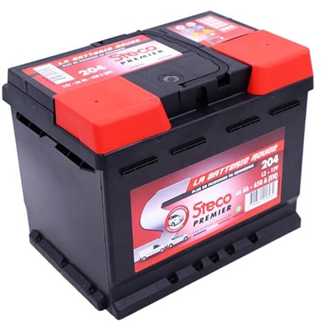 Batterie 12V 66Ah 650A 242x175x190 Gamme Rouge STECO PREMIER STECOPOWER - 204
