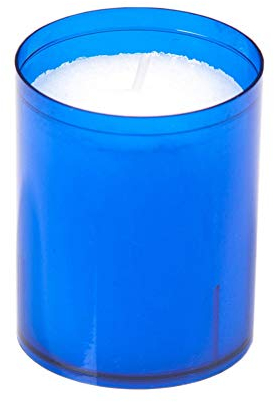 Unbekannt Kerzen Refill | Teelichteinsatz | Teelicht | Kerze | Nachfüller | extra Lange Brenndauer bis zu 24 Stunden | (Blau)
