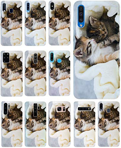 KX-Mobile Hülle für Huawei P10 Lite Handyhülle Design 1036 Katze Katzen Babys Kätzchen aus flexiblem Silikon SchutzHülle Softcase HandyCover Hülle für Huawei P10 Lite