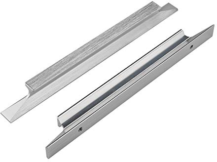 LONTAN 20 Stück Schrankgriffe Griffe Möbelgriffe Silber Schrankgriffe 128mm Lochabstand Griffe Silber Küchengriffe Silber Griffe Möbel Aluminiumlegierung Schubladengriffe