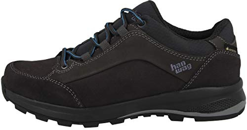 Hanwag W Banks Low Lady GTX Grau - Gore-Tex Niedriger wasserdichter Damen Gore-Tex Wanderschuh, Größe EU 43 - Farbe A