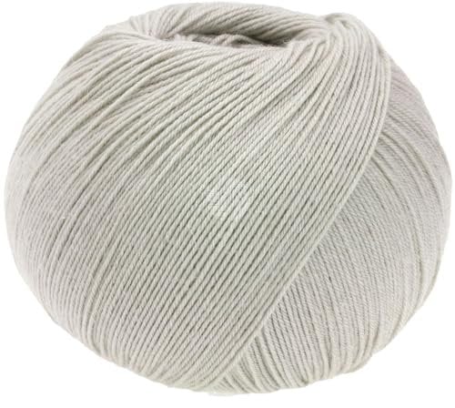 LANA GROSSA Meilenweit Seta | Sockengarn mit Seidenanteil, waschmaschinenfest | Handstrickgarn 55% Schurwolle (Merino), Polyamid, & Seide | 100g Wolle zum Stricken & Häkeln | 400m Garn FB4