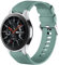Mastten 22mm Correa Compatible con Samsung Galaxy Watch 3 45mm/Samsung Galaxy Watch 46mm/Samsung Gear S3 Frontier para Hombres Mujeres, Correas de Reloj Smartwatch de Silicona Suave y Deportiva, Pino