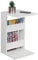 RICOO Kleiner Beistelltisch Holz Weiss 35 x 60 x 40 cm Couchtisch mit Stauraum weiß – WM042-WM, Konsolentisch, Wohnzimmertisch für Couch, Kleiner Tisch, Mini Tisch klein, Sofatisch in C-Form
