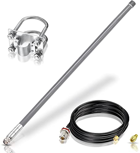 Bingfu Lora Antenne 868 MHz 6 dBi Fiberglas Lorawan Antenne mit 3 Meter Verlängerungskabel für RAK Nebra Bobcat HNT Helium Hotspot Miner SyncroBit LoraWan Gateway Lora Modul Repeater