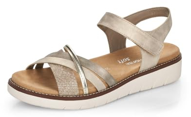 Remonte Damen D2058 Sandale, Metallic 90, 41 EU