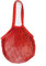Sac à provisions en ficelle, sacs en filet d'épicerie réutilisables en coton sac à ficelle en filet portable pour le stockage des fruits et légumes (rouge)