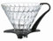 HARIO Glass Coffee Dripper V60 03 - Black, Durchsichtig