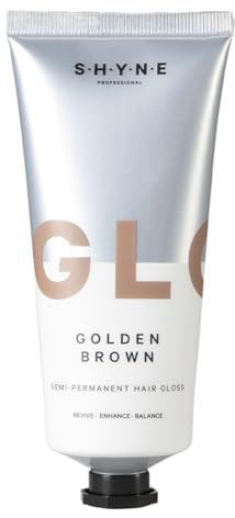 SHYNE - Gloss | Golden Brown - Glanztreatment für braunes Haar, intensive Haarpflege mit Keratin und Provitamin B5 für glänzende und glatte Haare, ohne Parabene