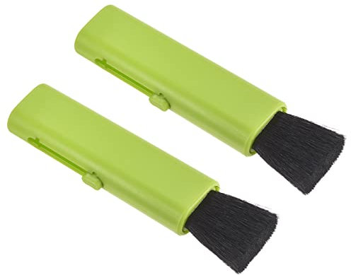 sourcing map Teclado Limpieza Cepillo, 2 Paquetes Mini Telescópico Tipo Ventana Ranura Limpieza Cepillo, para Portátil Computadora Teclado Ventana Verde