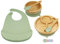 Ship Shape - Kindergeschirr Set Bambus Kinderteller Unterteilt - 2 x Silikon Babylöffel - Silikon-Lätzchen - Schüssel mit Saugnapf - Baby-Geschirrset - BPA-frei - Kostenloses Ebook