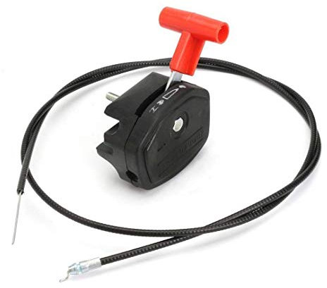 TopHomer Universal 142cm / 56 Inch Lawn Mower Throttle Cable & Lever for Most Electric Petrol Lawn Mowers