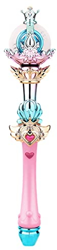 Blue Fish Prinzessin Zauberstab Spielzeug - Handheld Princess Magic Wand mit LED-Lichtern und Musik | LED-beleuchteter Zauberstab für Halloween