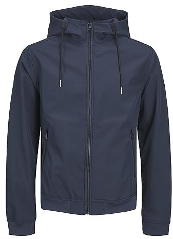 JACK & JONES Jjebasic Softshell Hood Noos Veste, Homme, Blazer bleu marine., XL