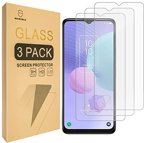 Mr.Shield Pellicola Protettiva per TCL 405 / TCL 406 Vetro Temperato [9H Durezza] [3 Pezzi] Protezione Schermo Senza Bolle