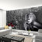 Modernes, Einfaches, Schwarz-weißes Gebäude, Marilyn Monroe, Fototapete, Wohnzimmer, Restaurant, Einkaufszentrum, Dekor, Wandbild, 3D-Fresko