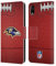 Head Case Designs Licenciado Oficialmente NFL Fútbol Baltimore Ravens gráficos Carcasa de Cuero Tipo Libro Compatible con Apple iPhone XR